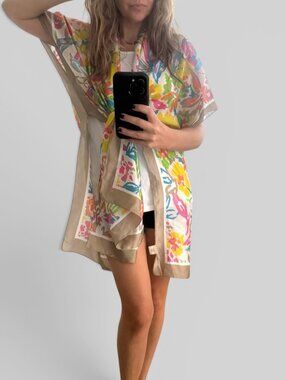 Silk Caftan Cover up / Wrap / Scarf by Pretty Persuasions